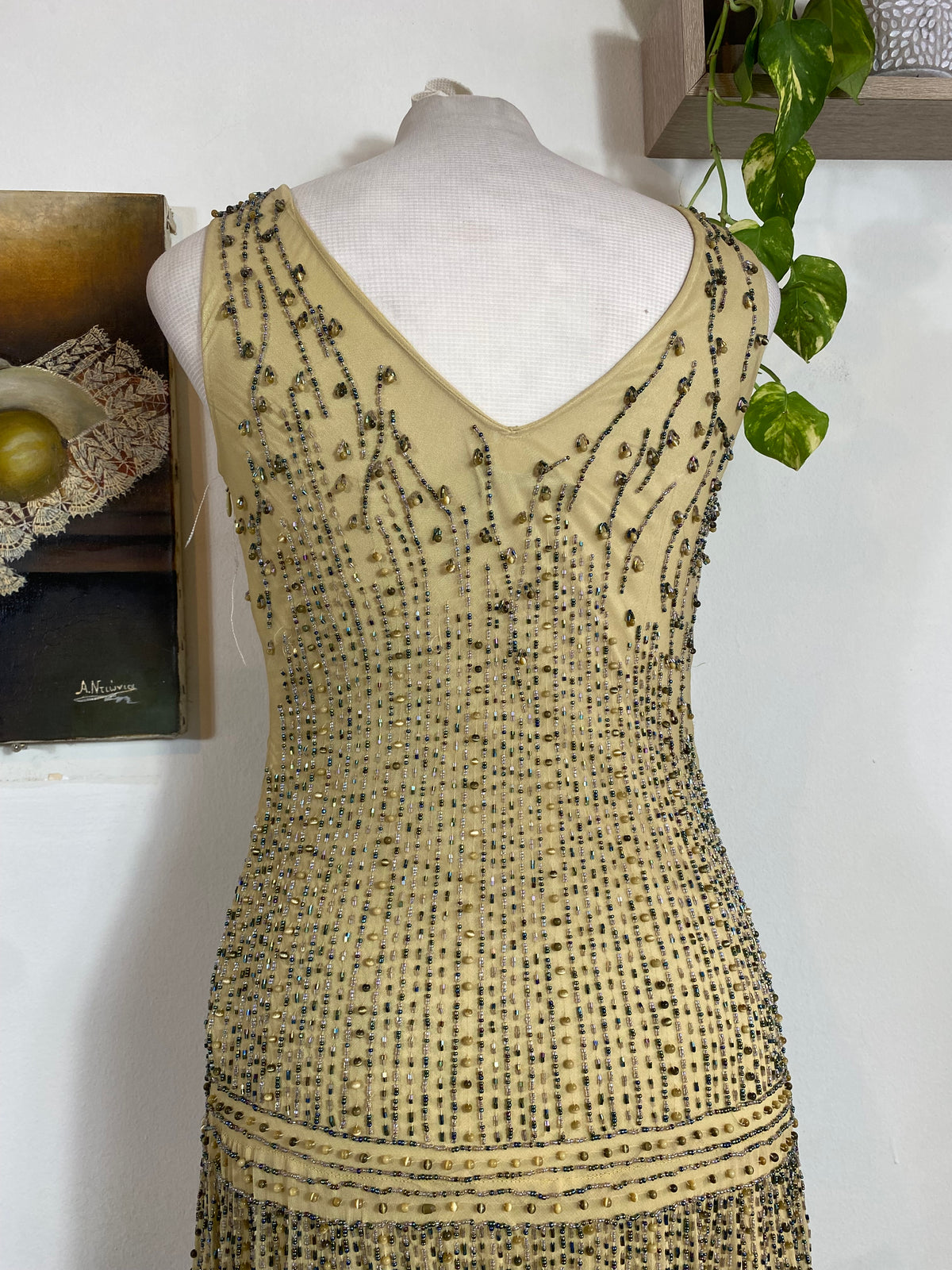 Seraphine Beaded Silk Gown