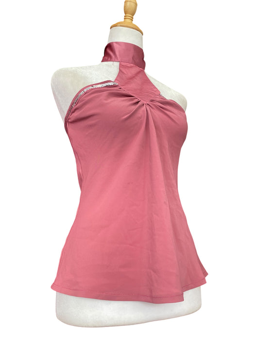 Dusty pink halter top