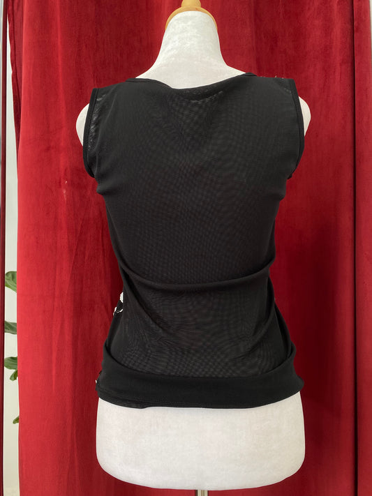 Black sequin top