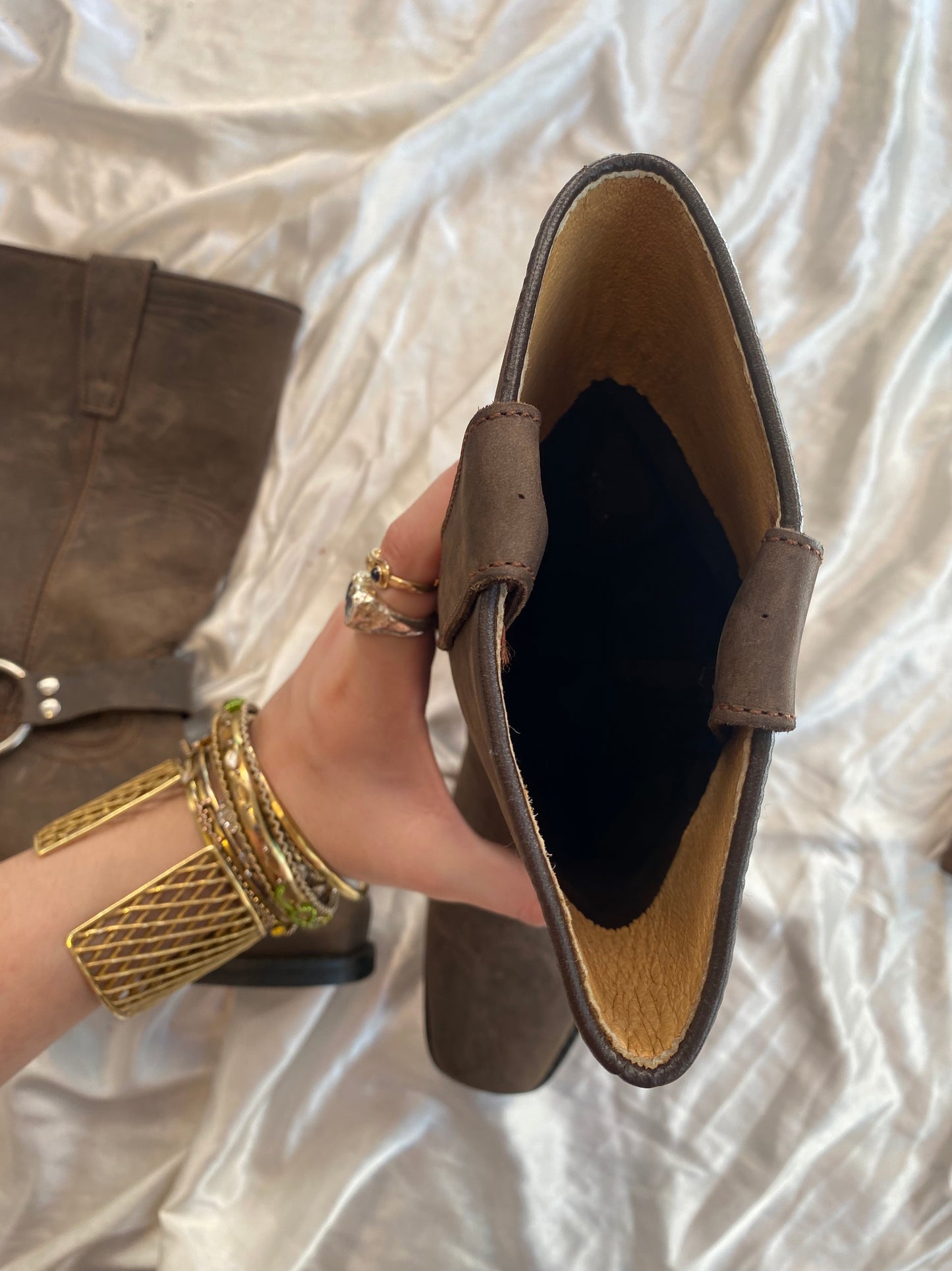 Leather brand new vintage brown boots