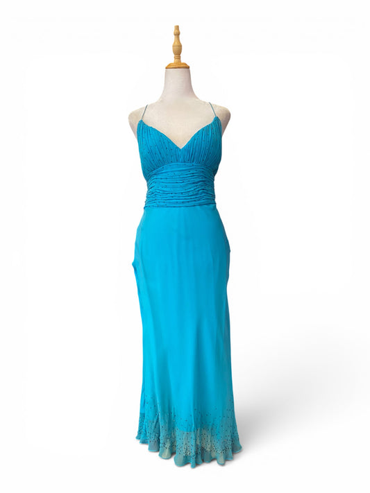 Baby blue maxi sequin gown 🦋