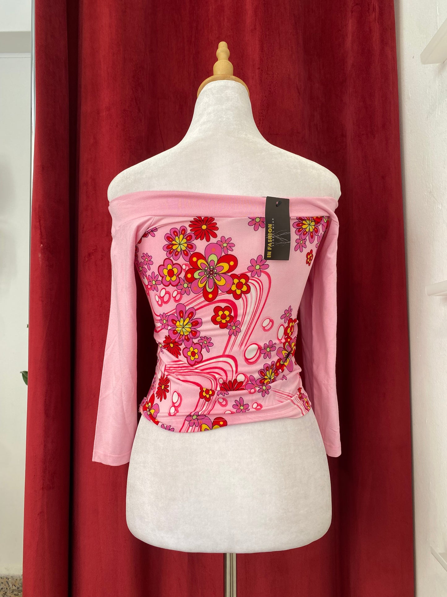 Pink graphic top
