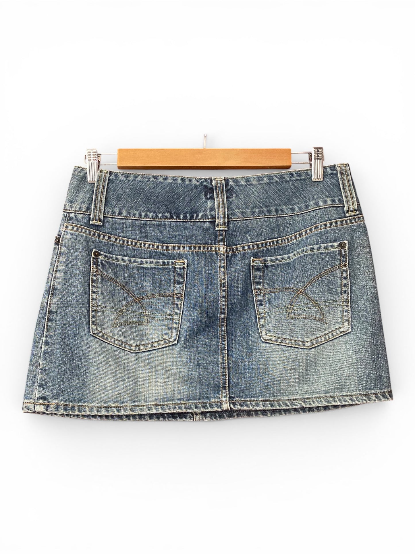 Mini denim skirt