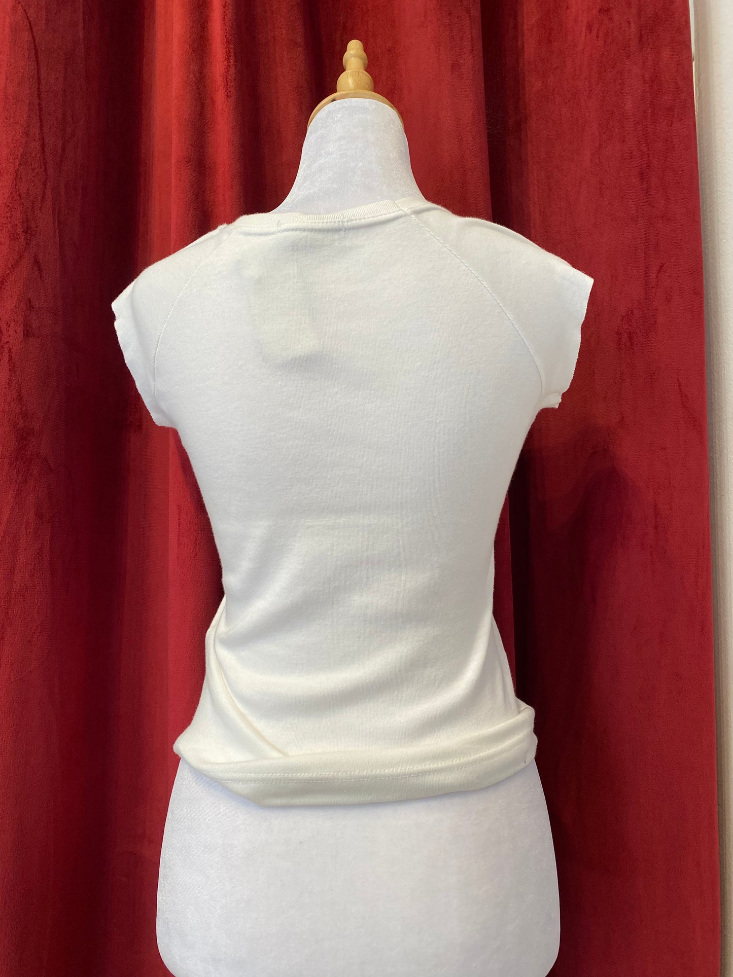 Brand new white T shirt with graphic details