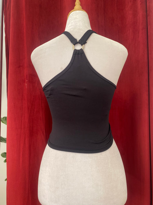 Well fitted black Y2K top