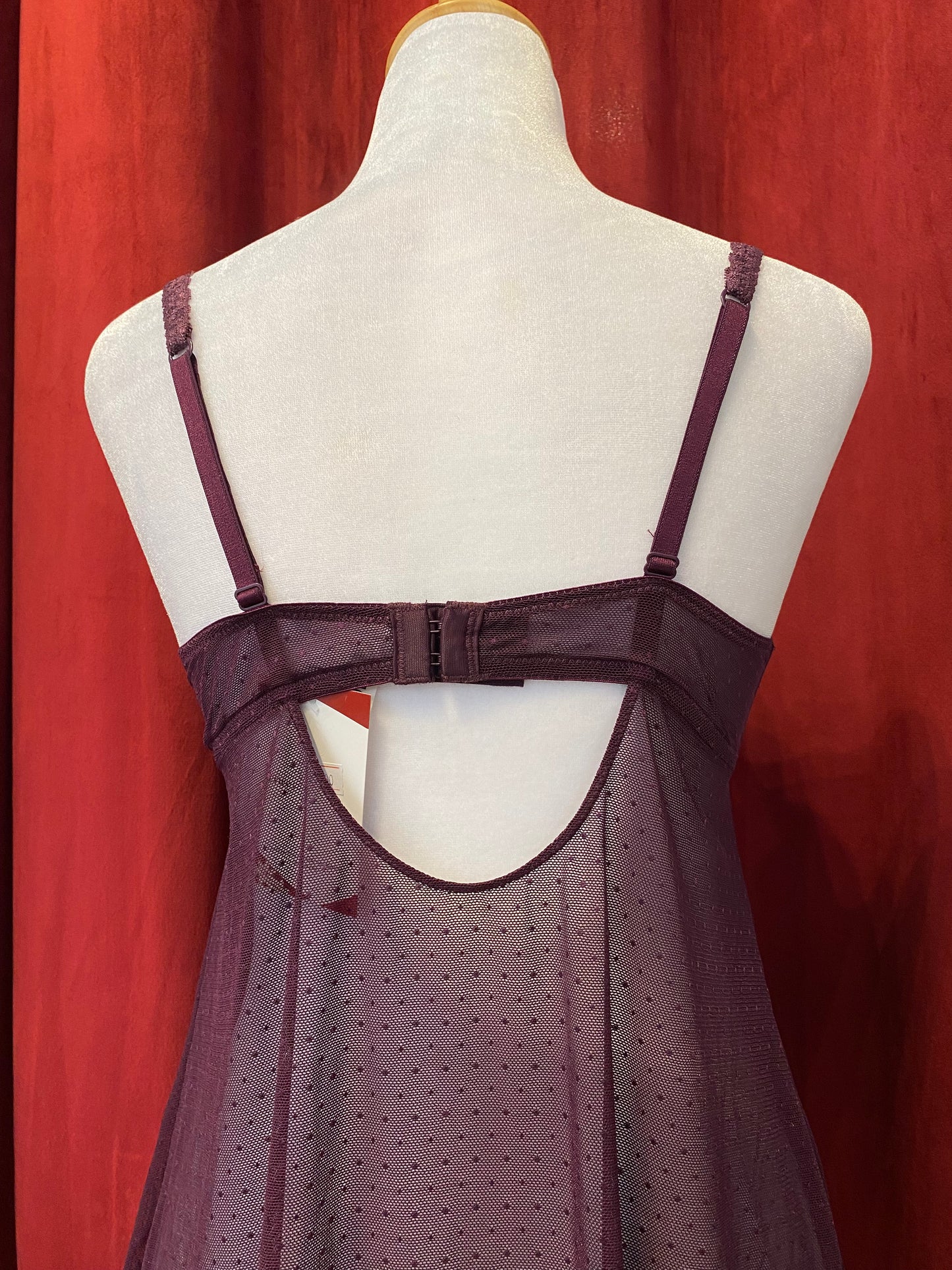 Fairy deep purple lace corset