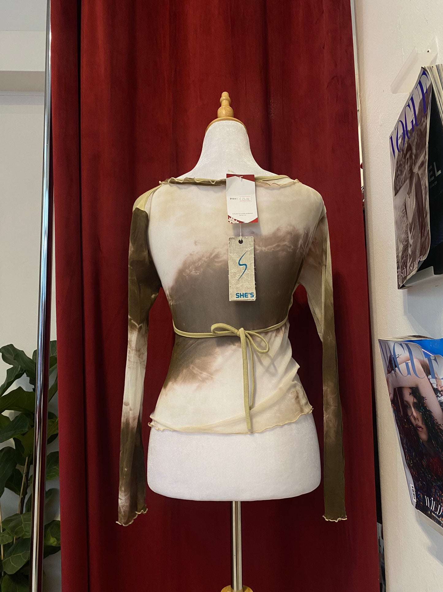 Fairy see through beige top 🧚