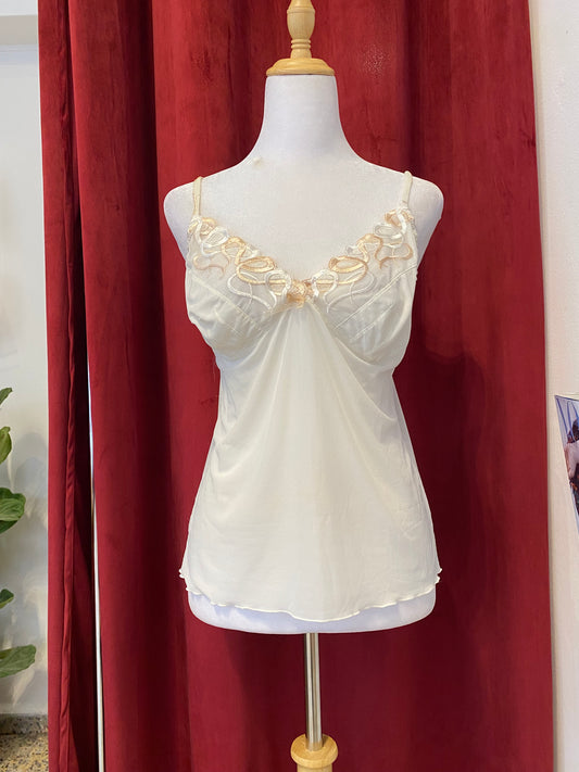 Brand new white see through cami top