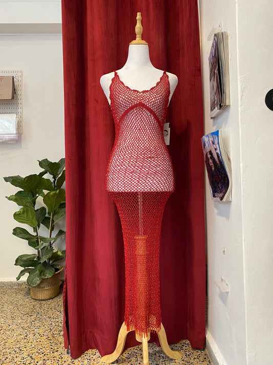 Morgan brand new crochet dress with sequin details all over