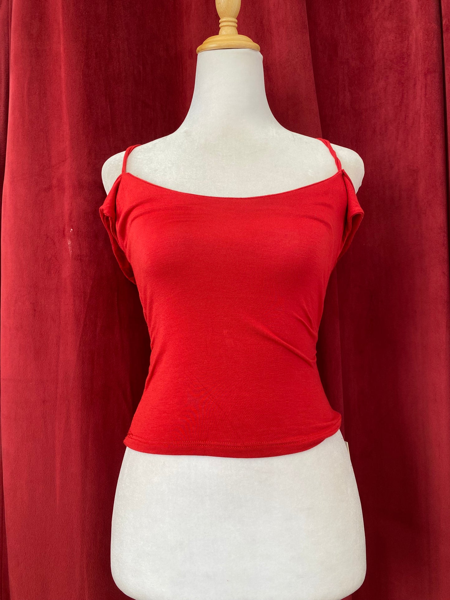 Bejewelled red top