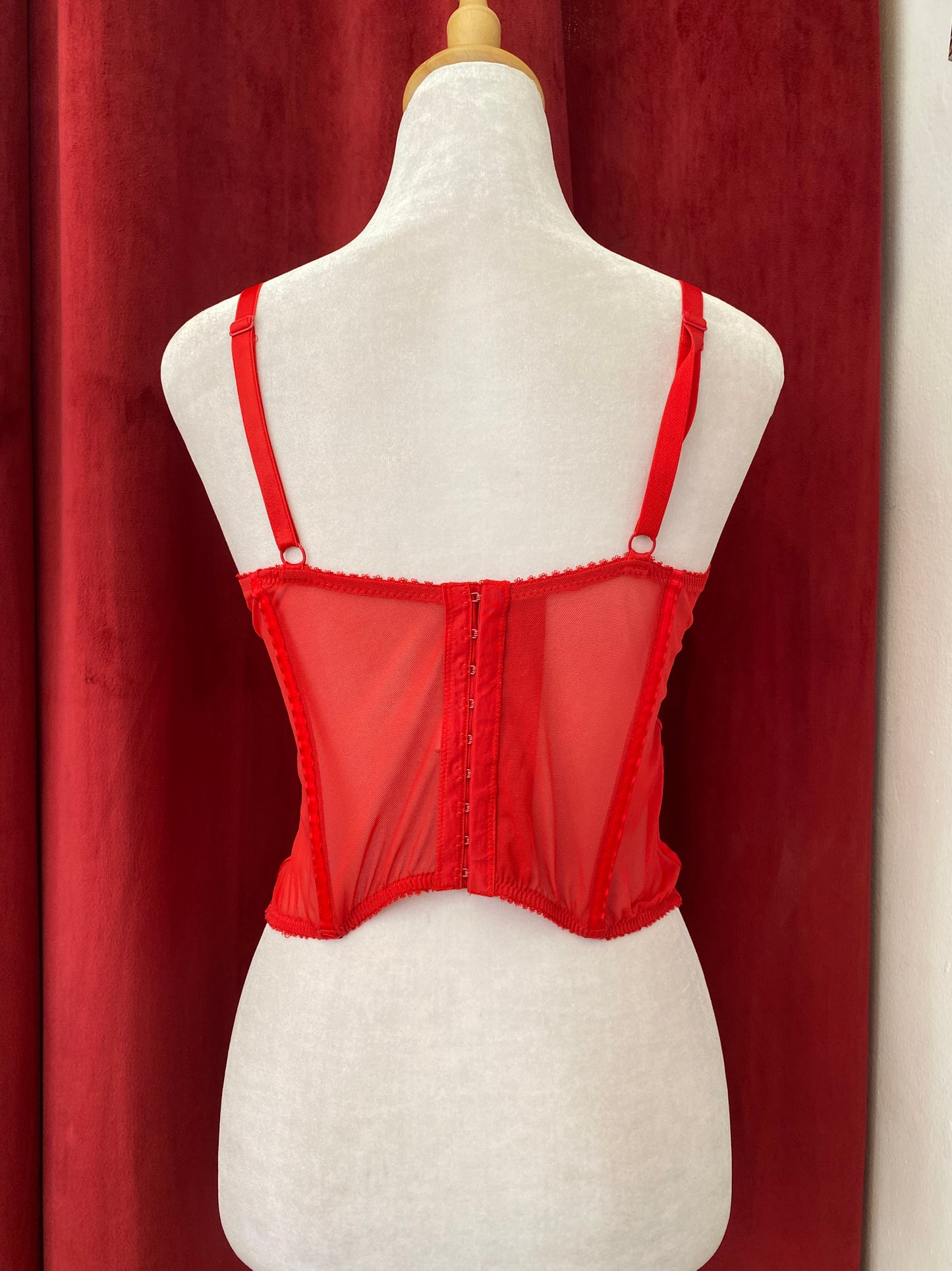 Scarlet seduction Lace corset
