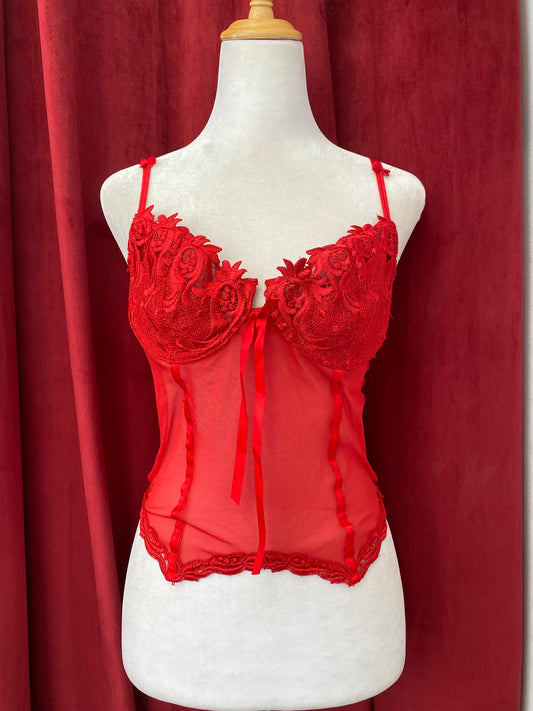 Scarlet seduction Lace corset