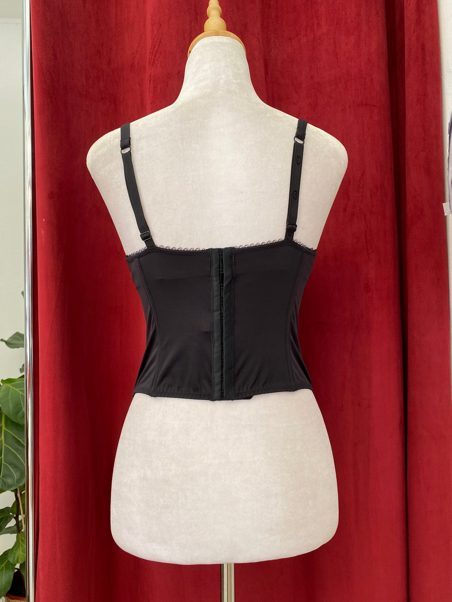 Black lace corset