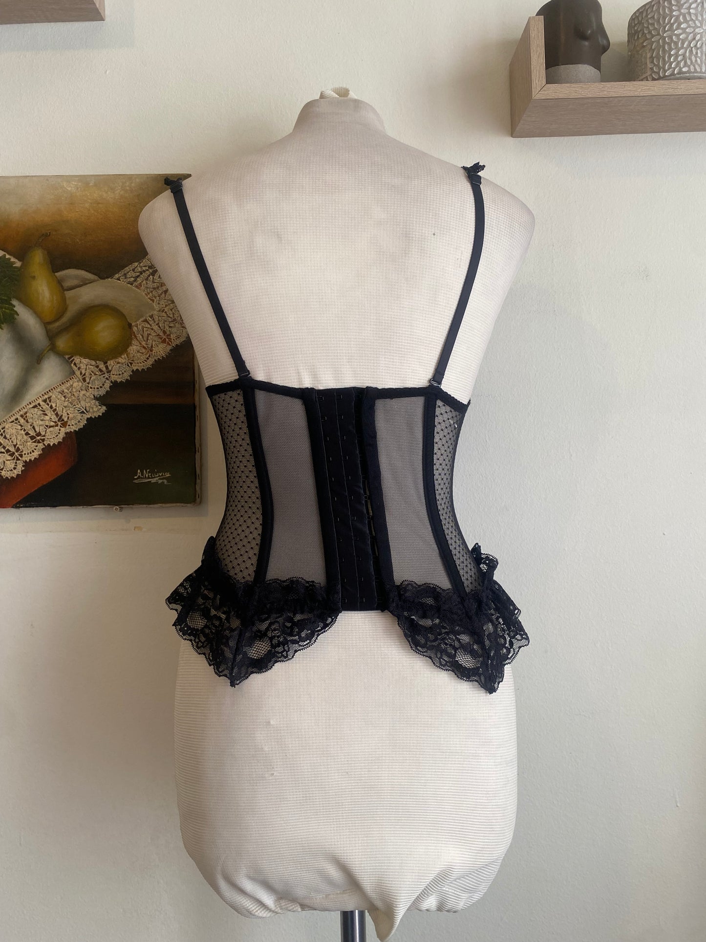 Black romantic corset