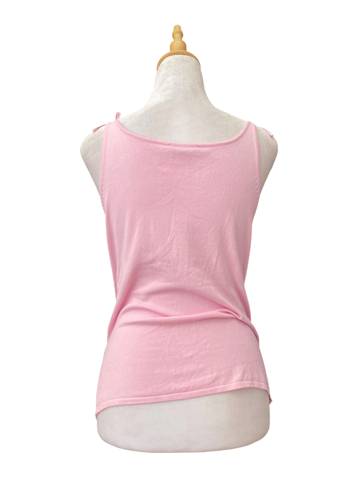 Pink sequin cami top