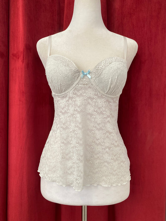 Ivory grace lace bustier