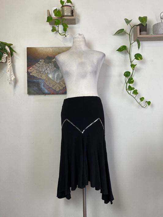 Brand new y2k ruffled sequin skirt