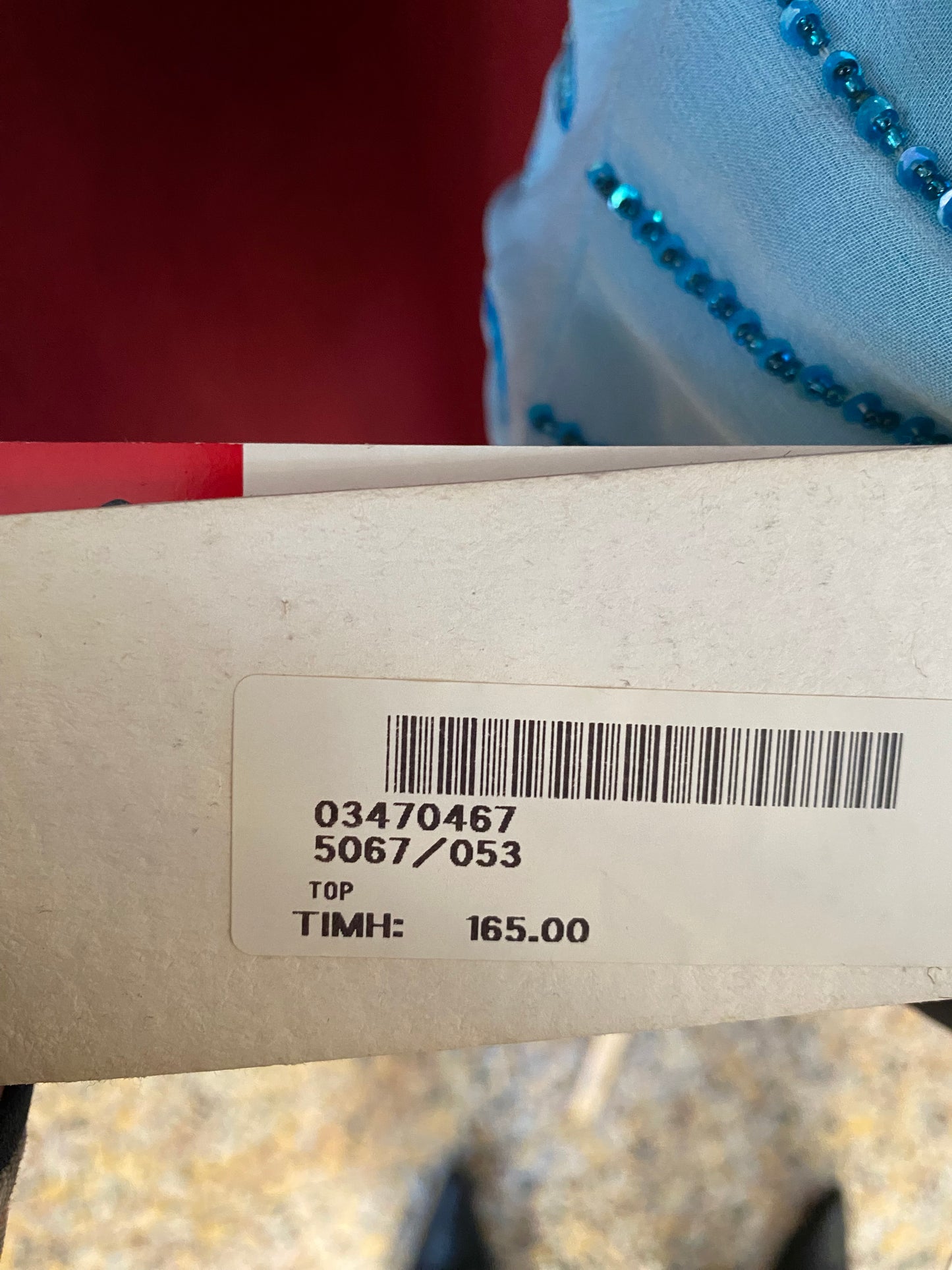 100% silk brand new baby blue open back top 🦋