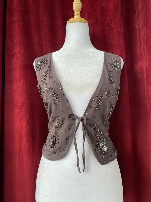 Handbeaded ethereal vest āØ
