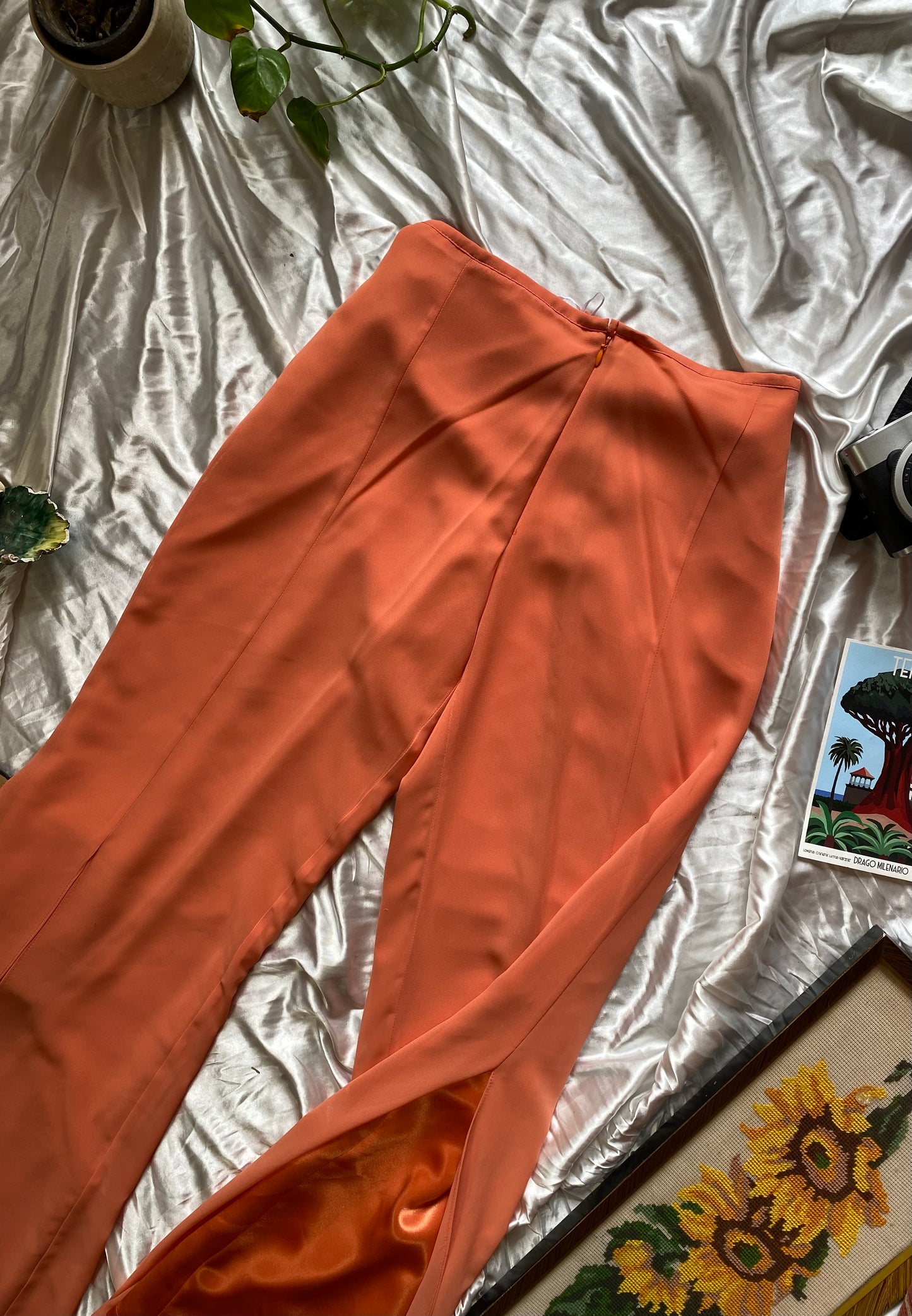 Brand new orange handbeaded set