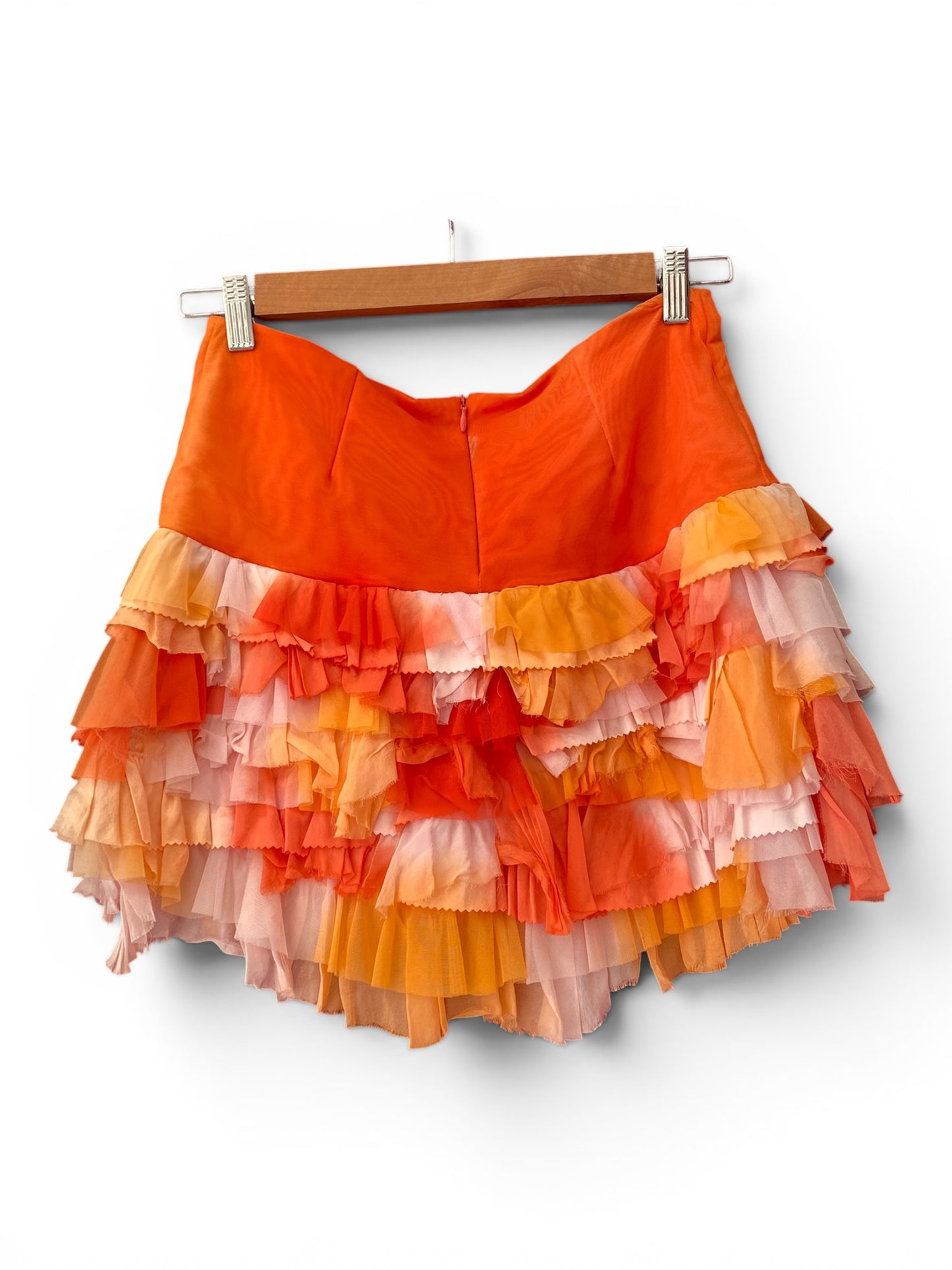 100% silk sunset mini skirt 🌅