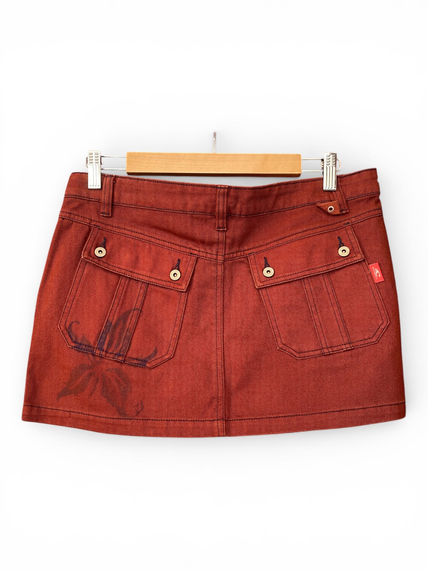 Burgundy retro mini skirt 🌹