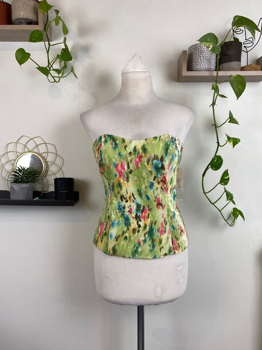 Green ethereal corset