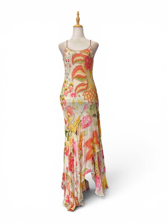 100% silk “the garden “ gown