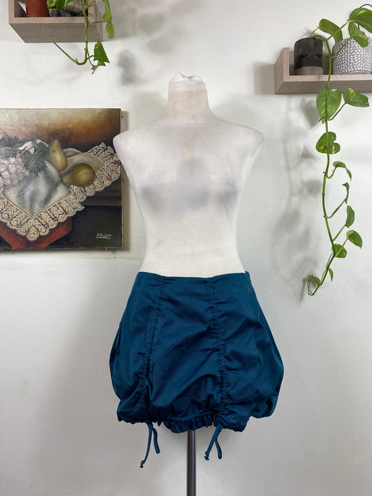 Rich blue ballon skirt