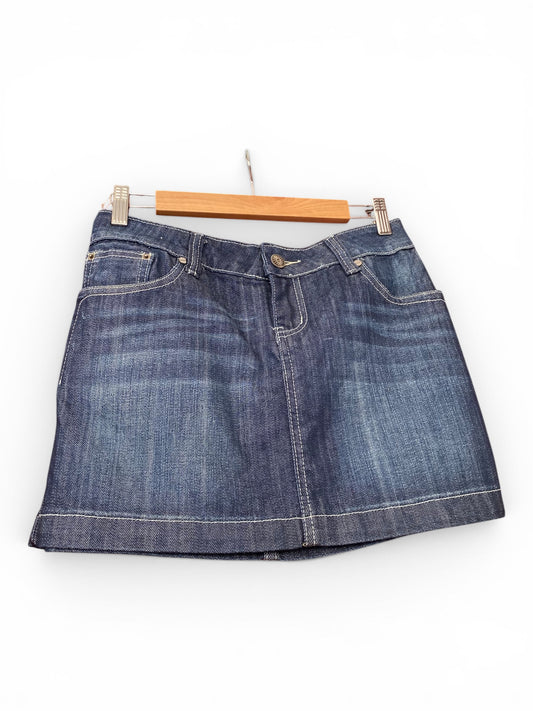 Mini denim skirt