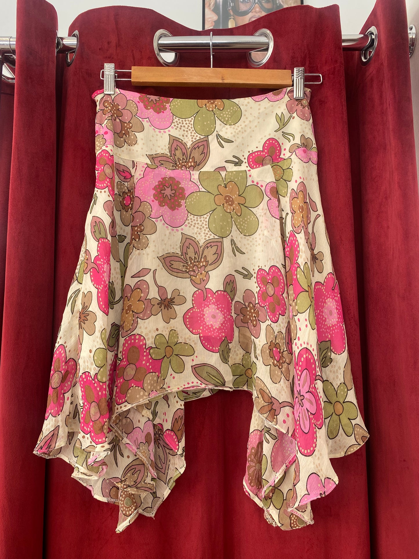 Flowery summer skirt