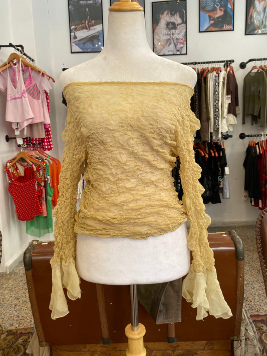 The Golden Hour Ruffle Top