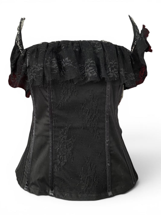 Black lace romantic corset 🖤