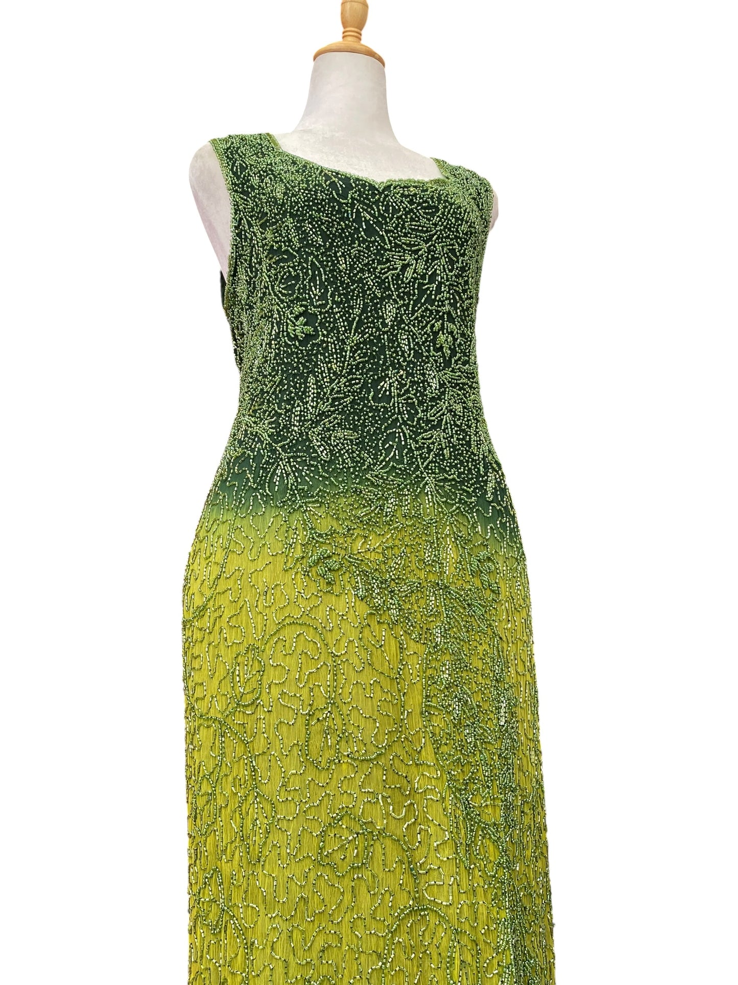 The royal gown in geeen