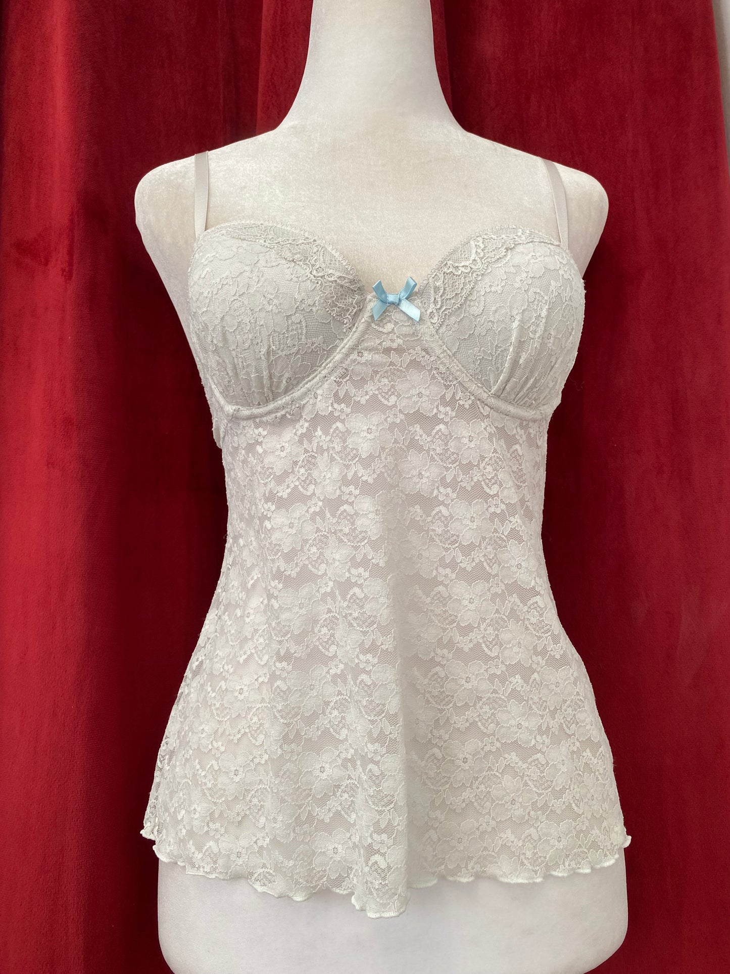 Ivory grace lace bustier