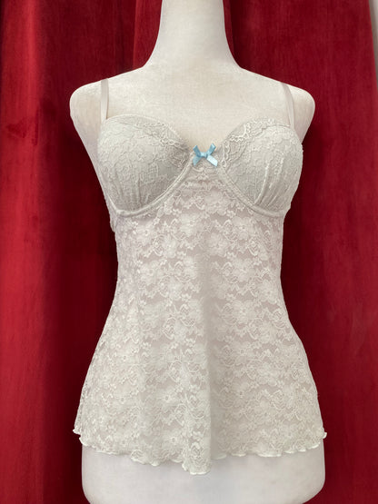 Ivory grace lace bustier