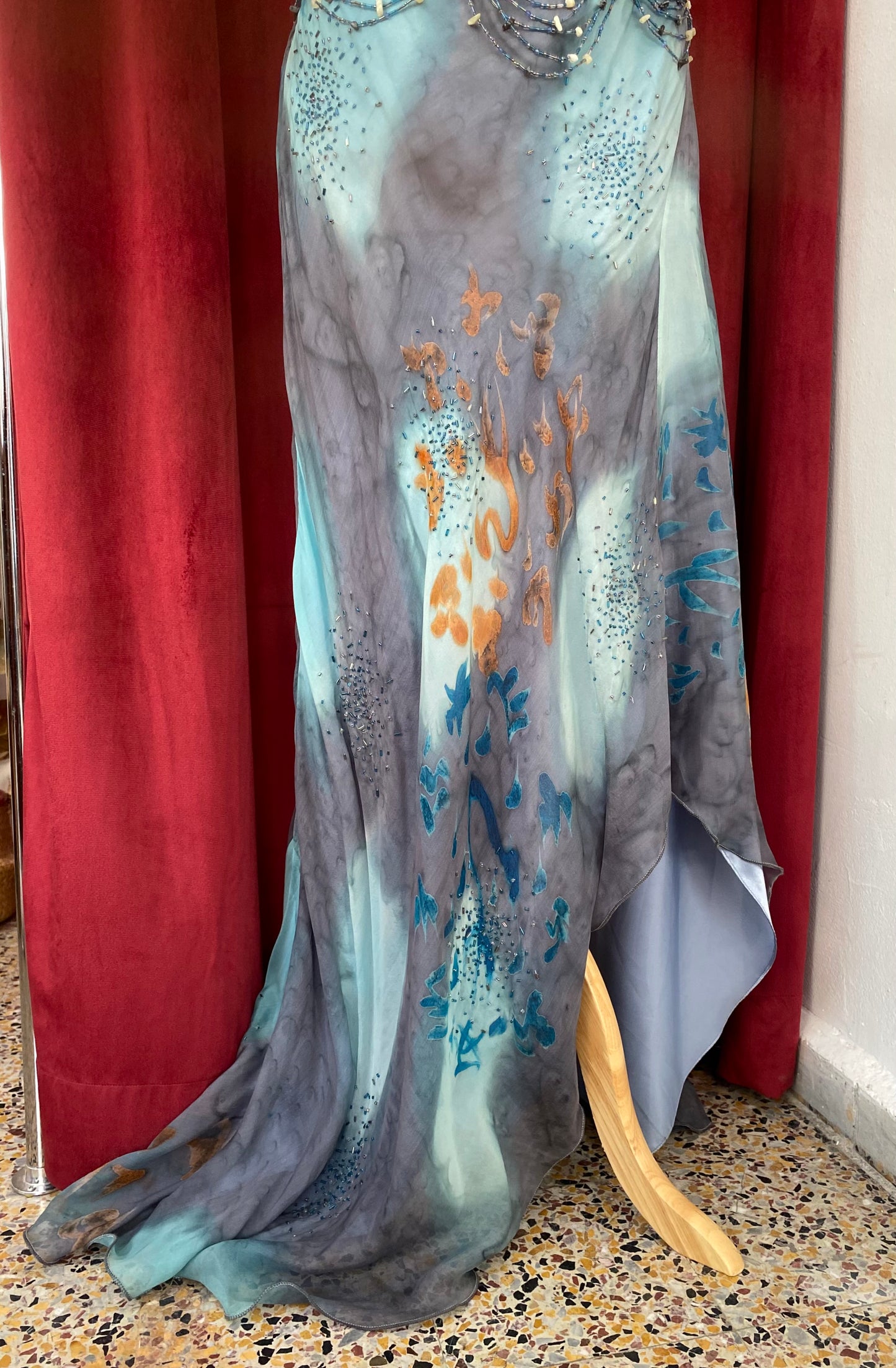 Celestial Mirage Crystal Mermaid Gown