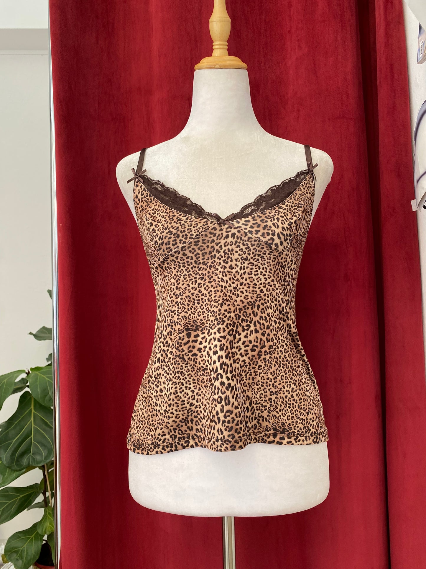 Animal print cami top