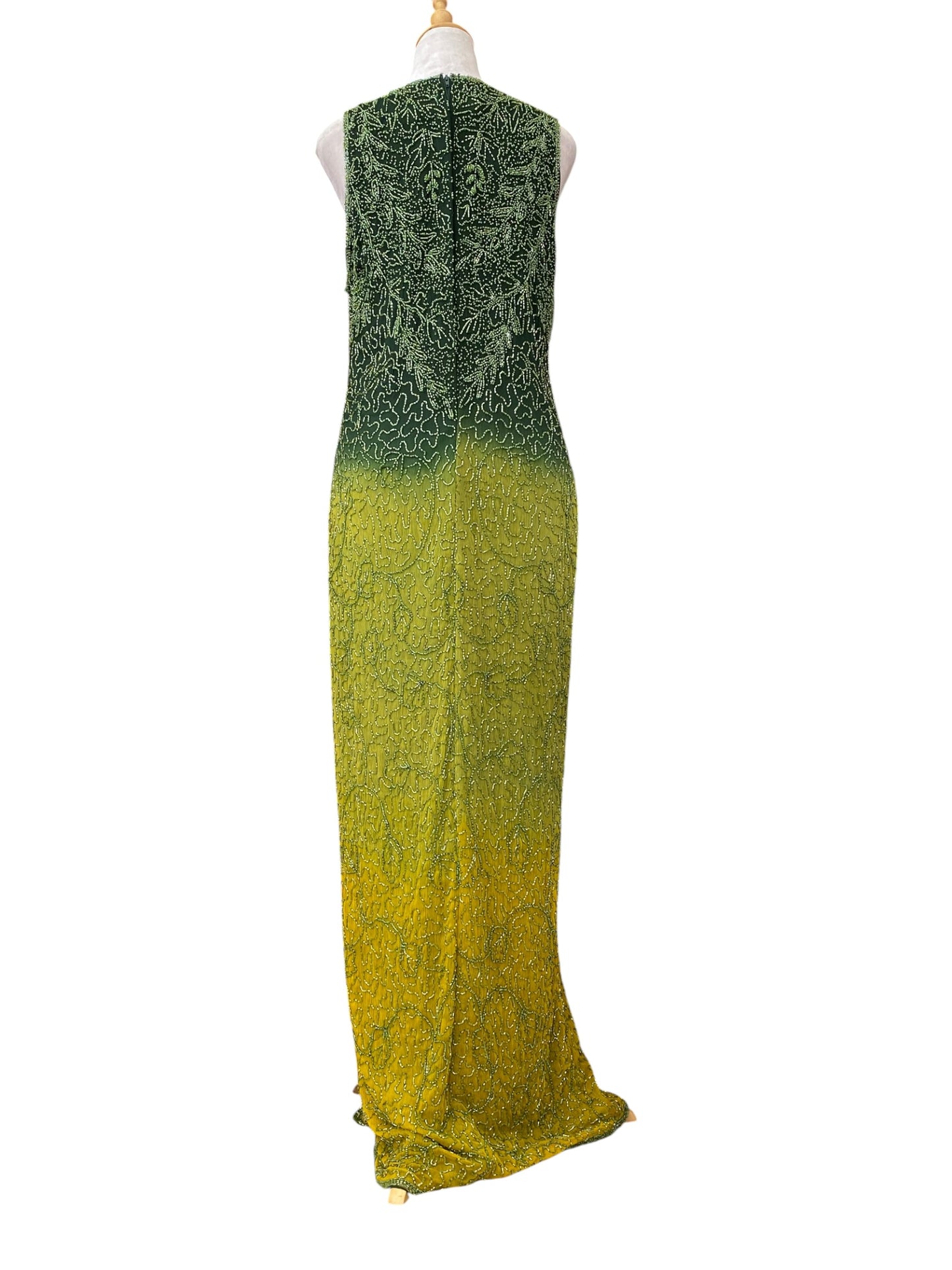 The royal gown in geeen