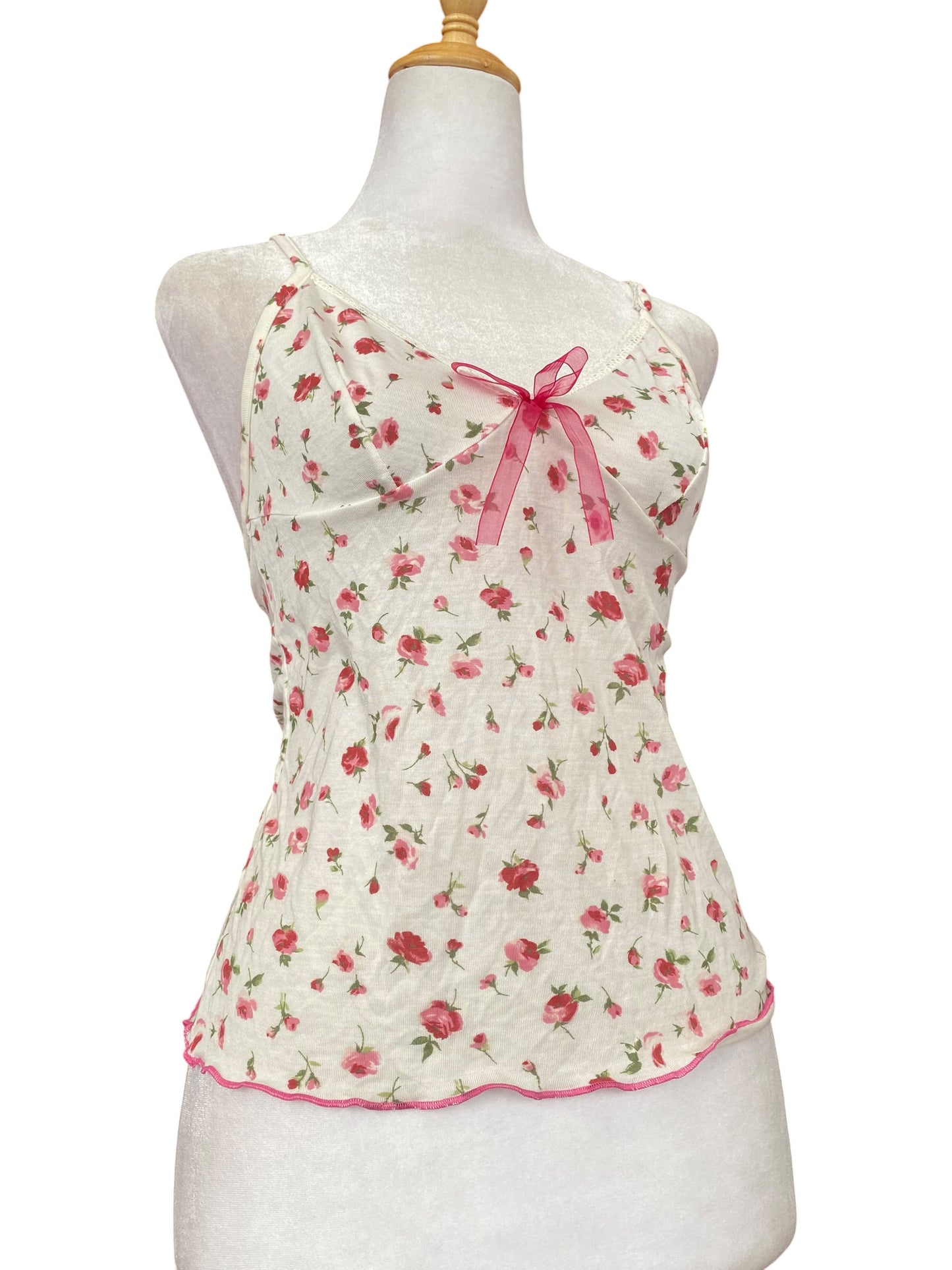 White floral lingerie top 🌸