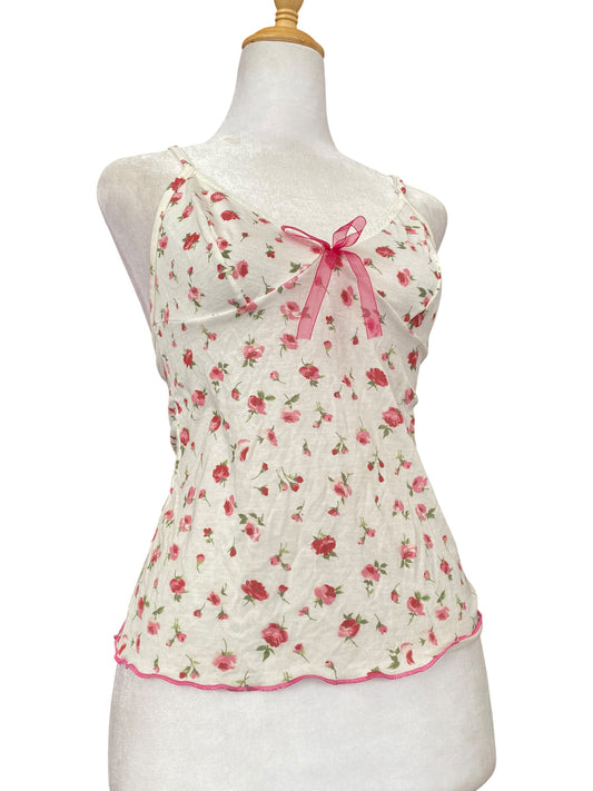 White floral lingerie top 🌸