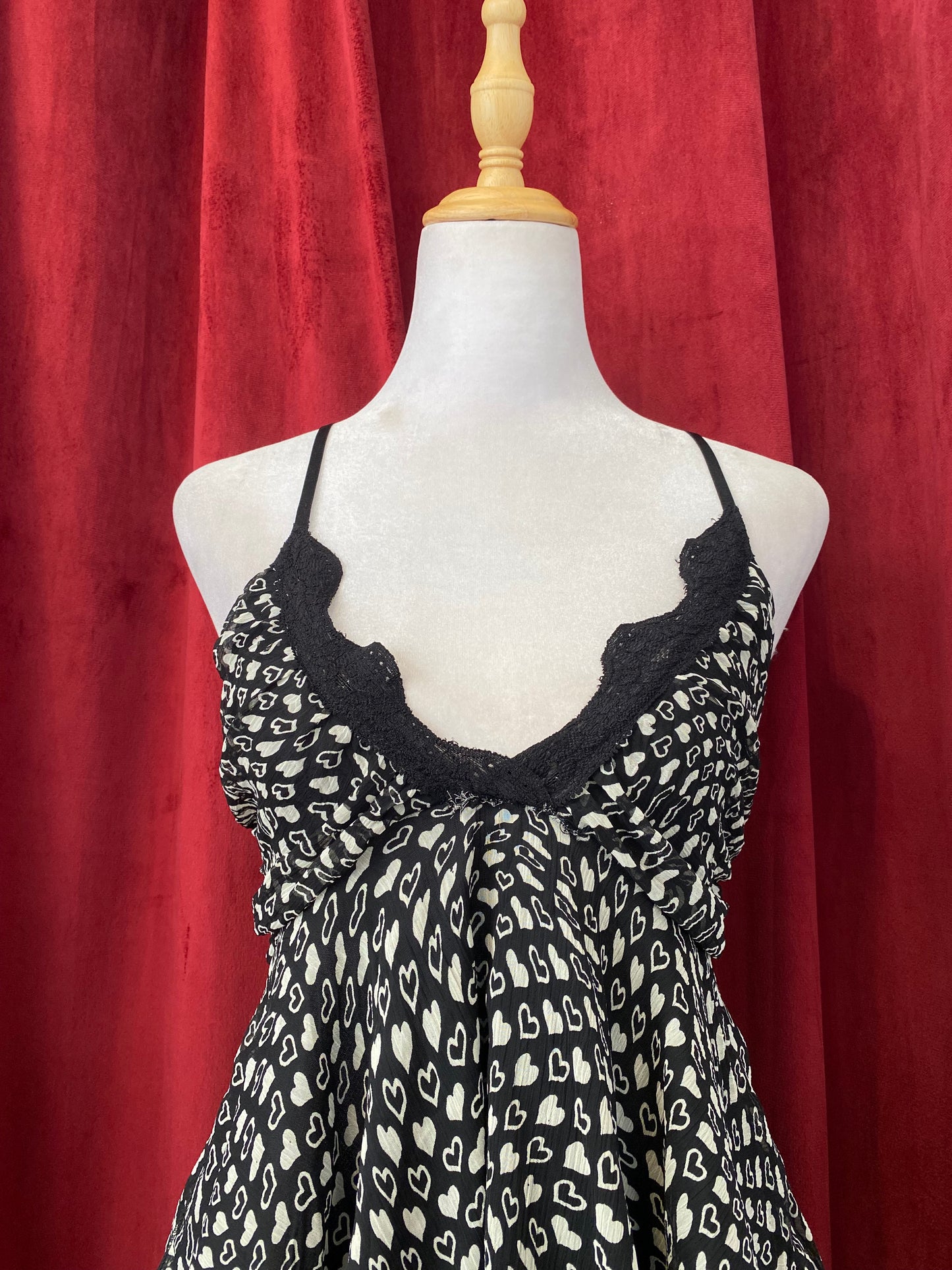 Summer asymmetrical top with heart design 🤍