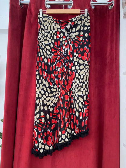 Long polka dot skirt