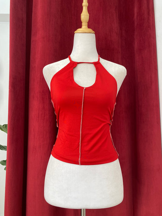 Red y2k top