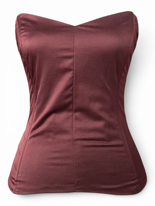 Burgundy bodycon corset ✨