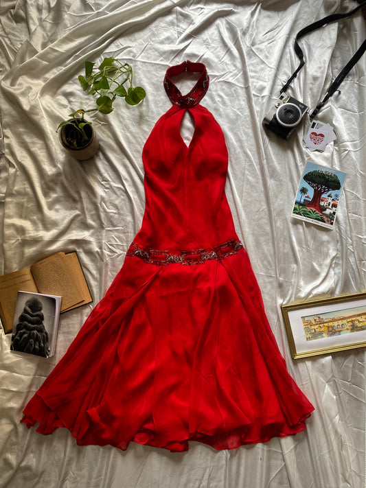 100% silk brand new Allure gown