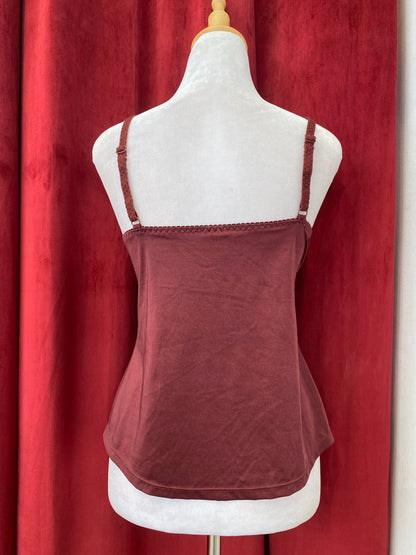 Bordeaux Romance Lace Cami