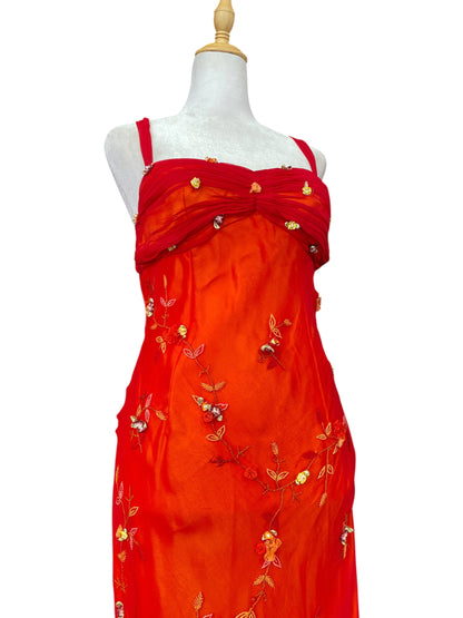 K derhy 100% silk sunset gown 🌅