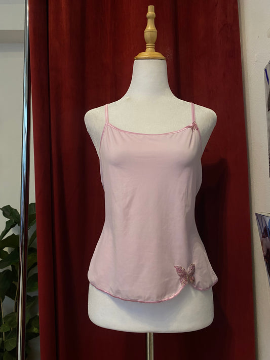 Pink butterfly cami top🦋