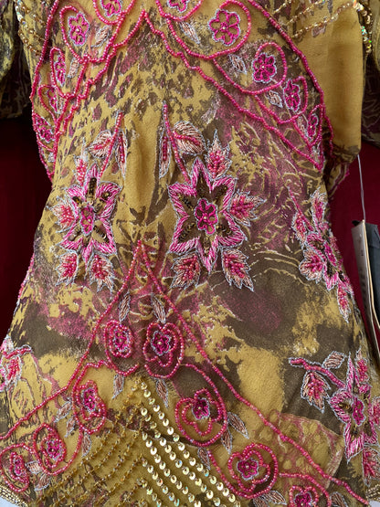 100% silk handbeaded luxury blouse